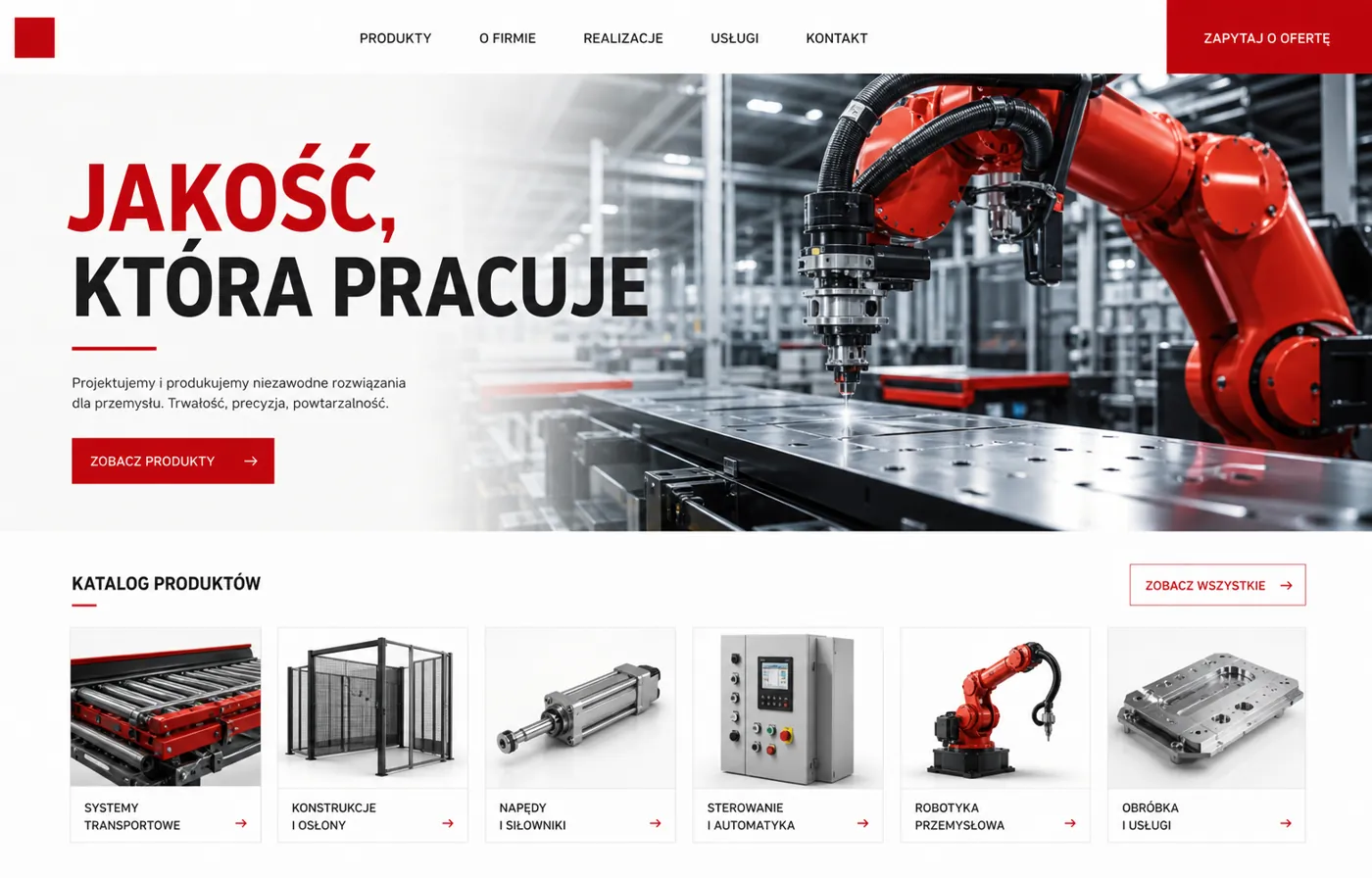 Strona marki producenta z katalogiem